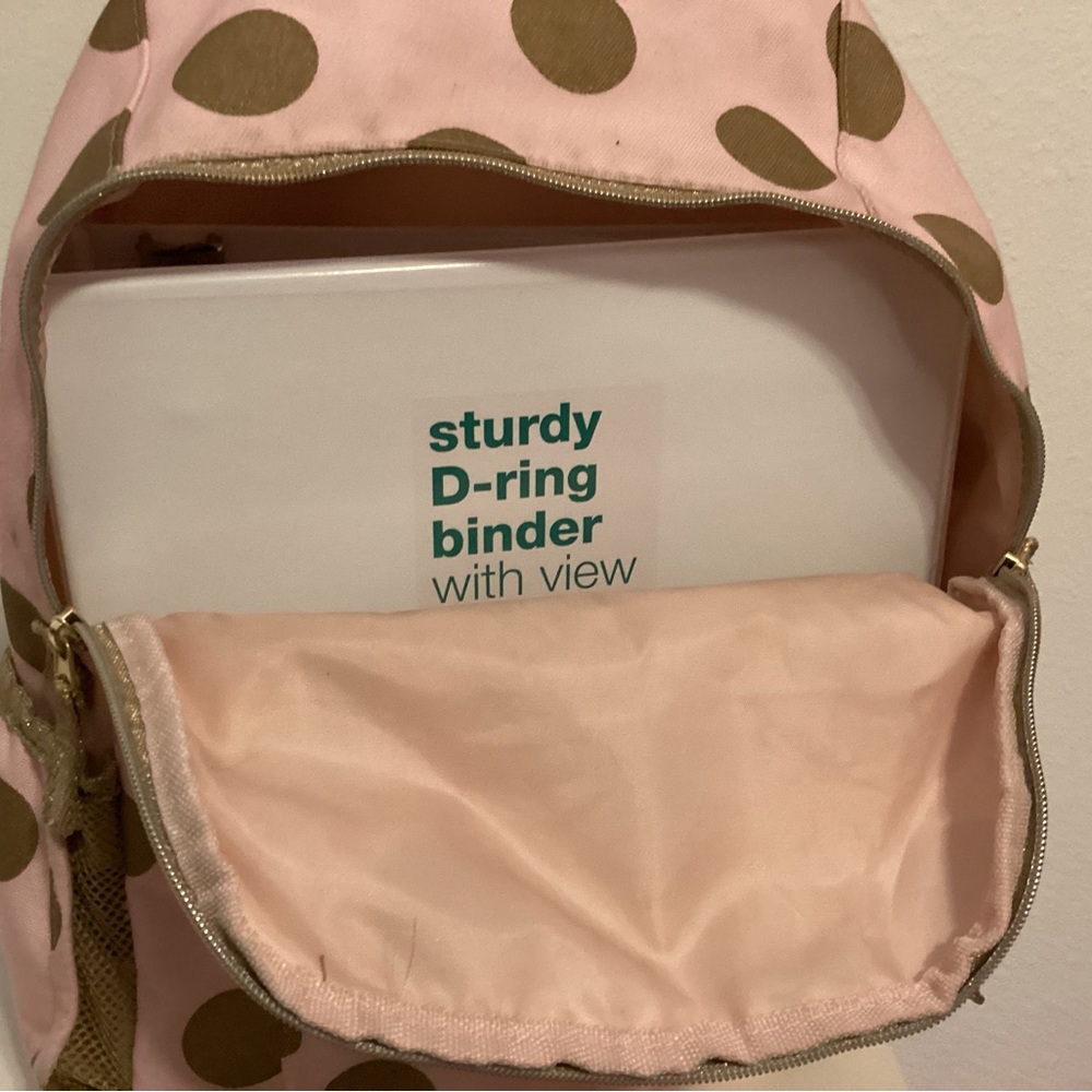 Pink & Gold Backpack - Picture 5 of 6